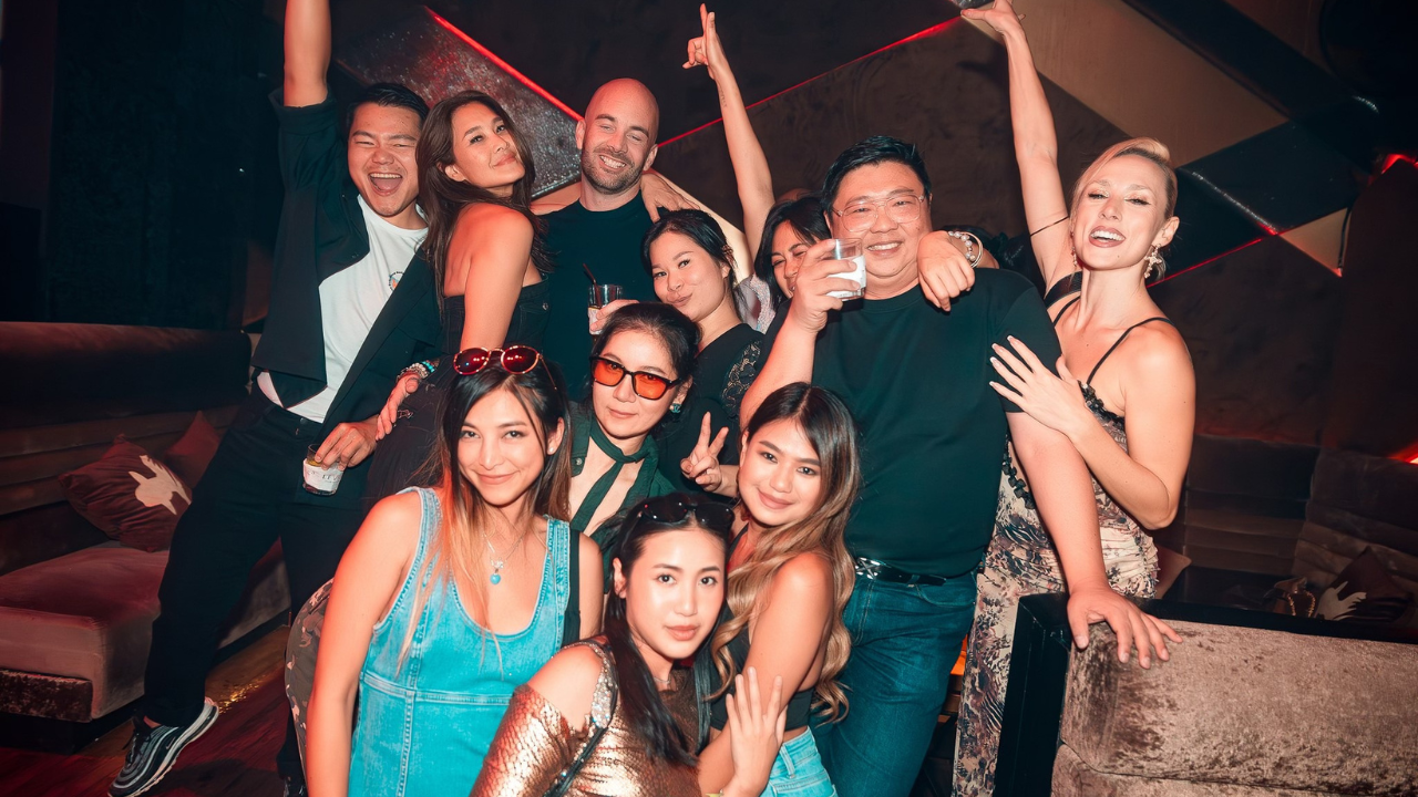 Friends enjoying a night out at Sukhumvit Soi 11 club